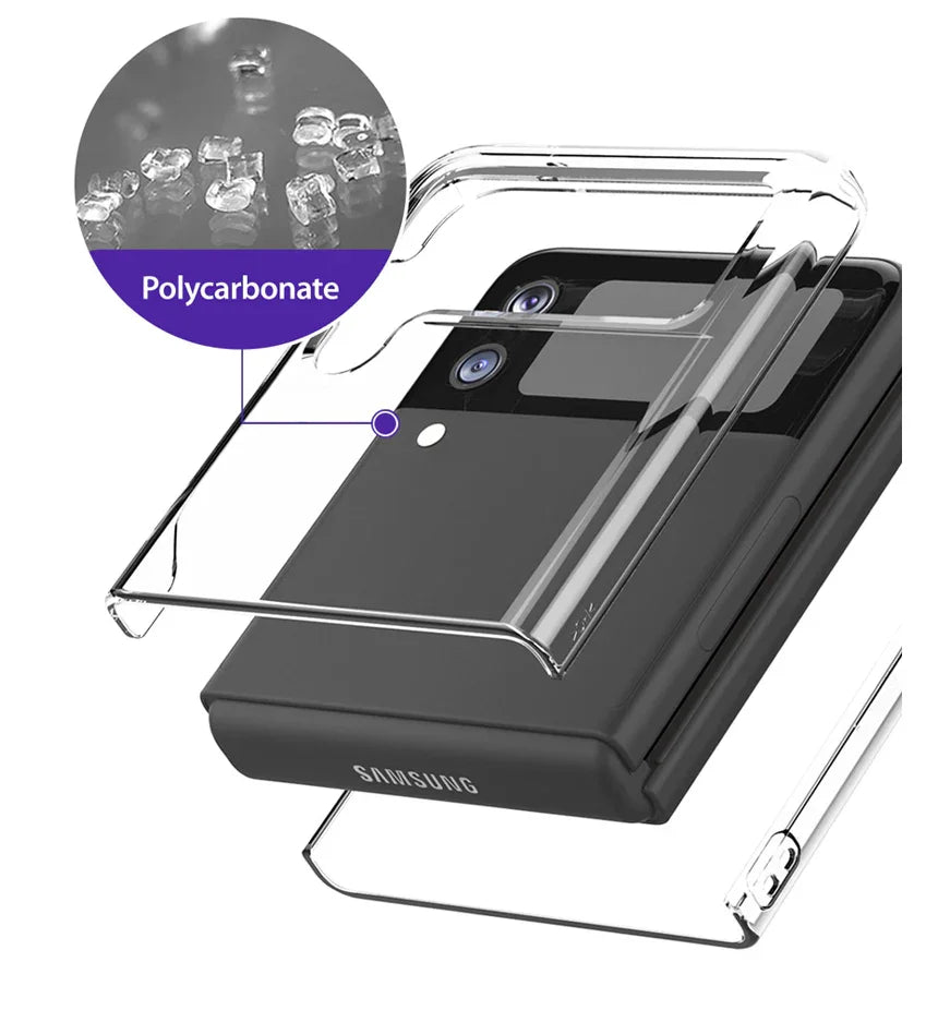 Araree Nukin360 Series Case For Samsung Galaxy Z Flip 3 - Clear - Tashqila Araree Nukin360 Series Case For Samsung Galaxy Z Flip 3 - Clear - Tashqila